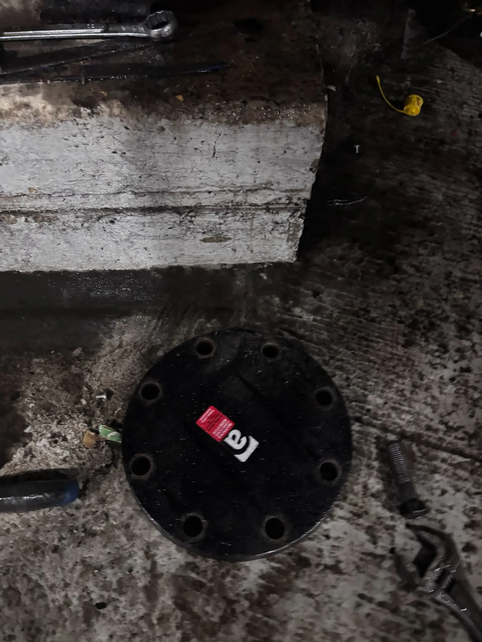 Artex scraping from a concrete ceiling during Barnes refurbishment